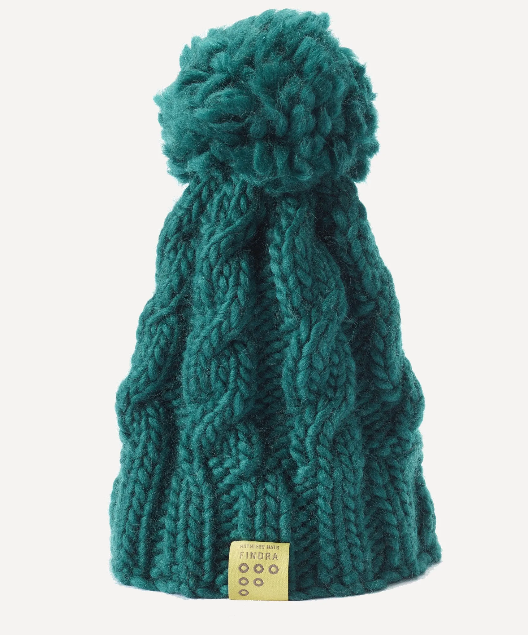 100% Merino Cable Bobble Hat