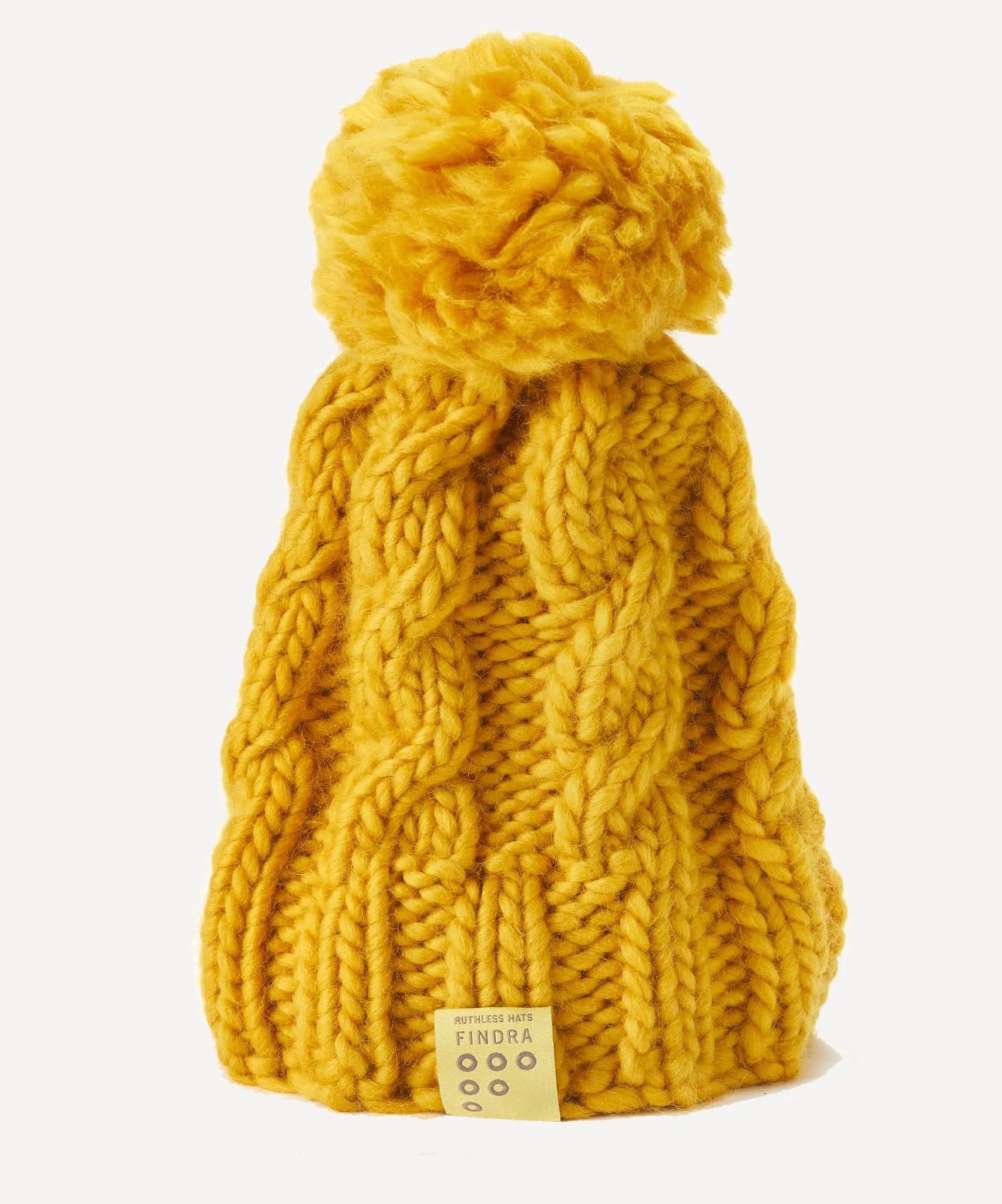 100% Merino Cable Bobble Hat