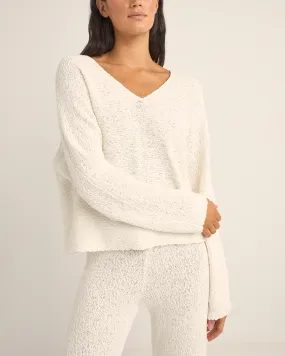 Adele Oversized Knit Jumper in White