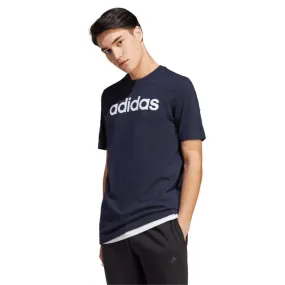 adidas Essentials Single Jersey Linear Embroidered Logo Men's Tee