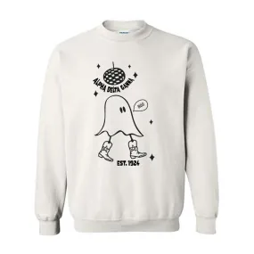 Alpha Delta Gamma Ghost Disco Crewneck Sweatshirt