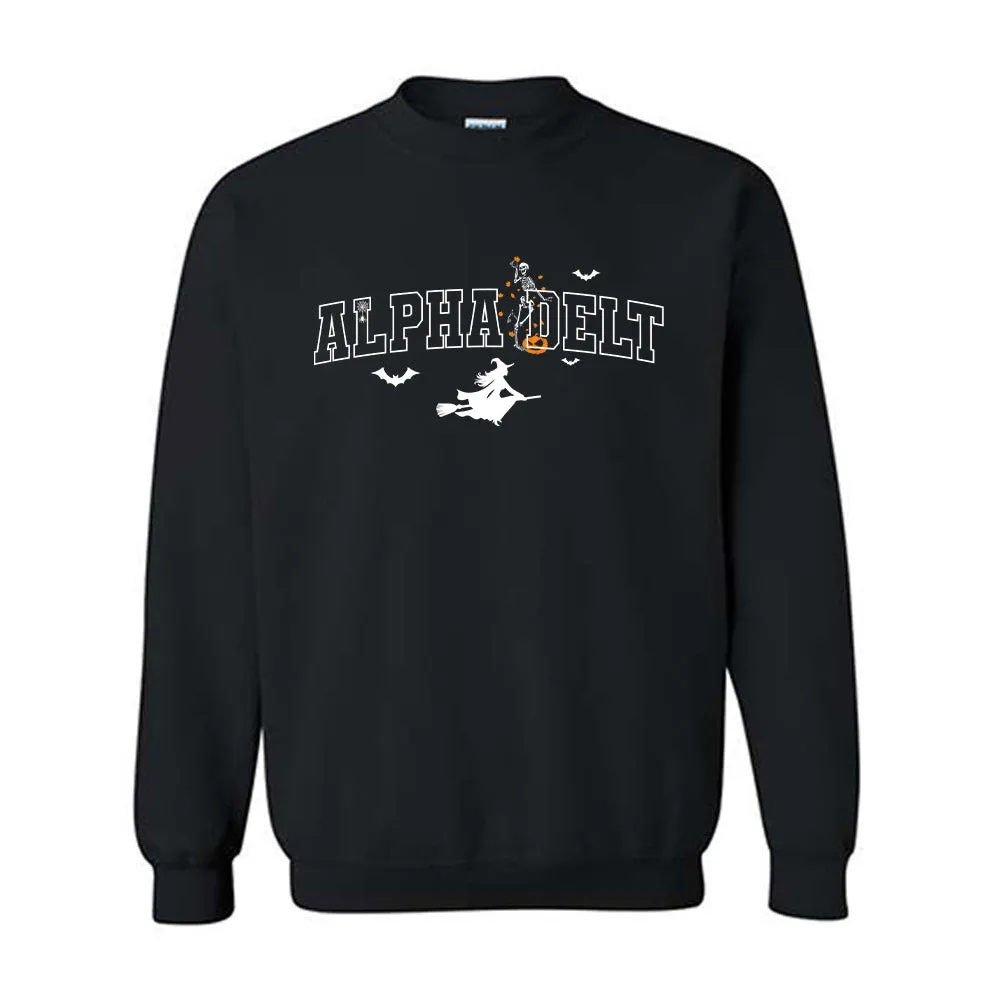 Alpha Delta Gamma Witch In The Night Crewneck Sweatshirt