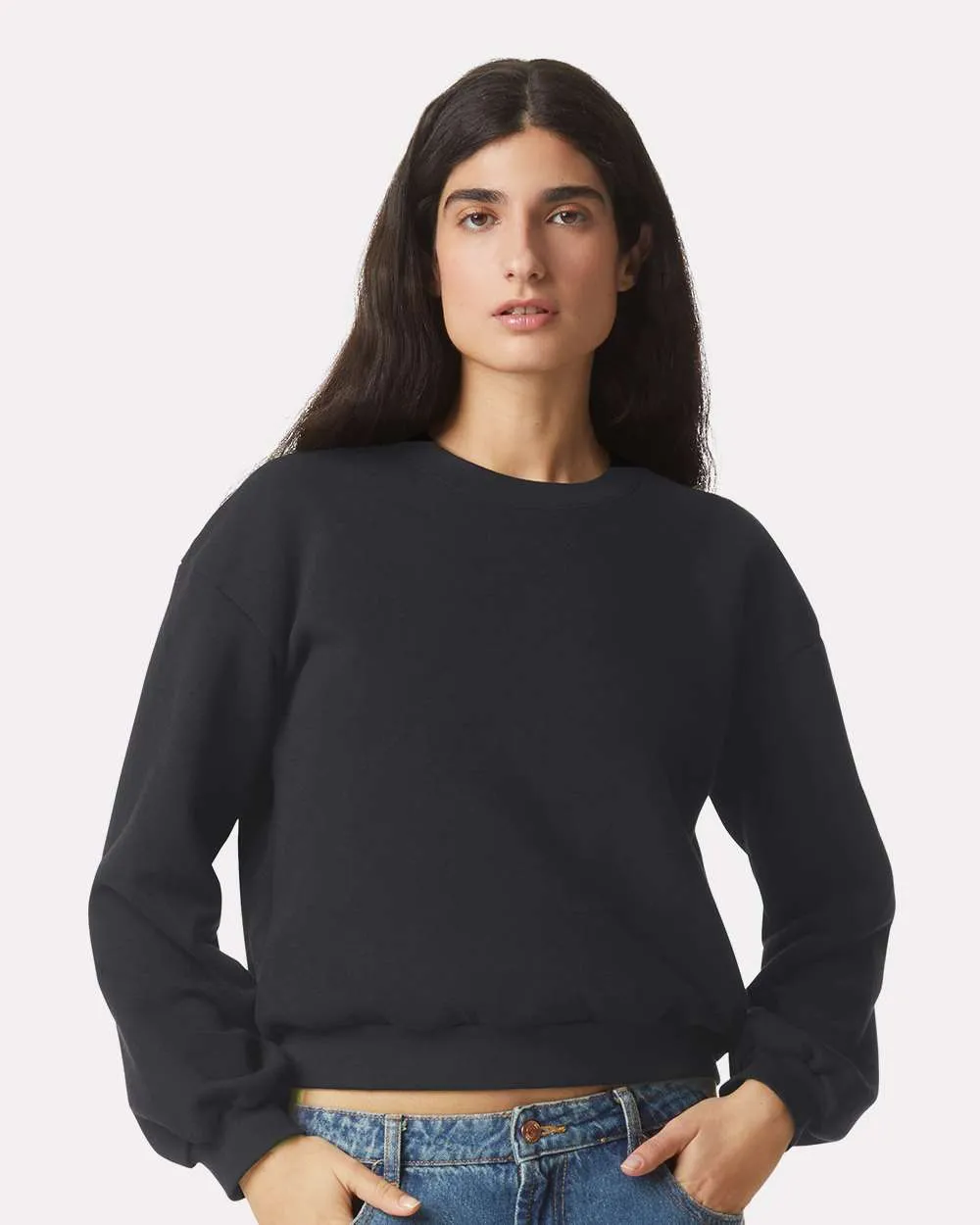 American Apparel ReFlex Women's Fleece Crewneck Sweatshirt RF494