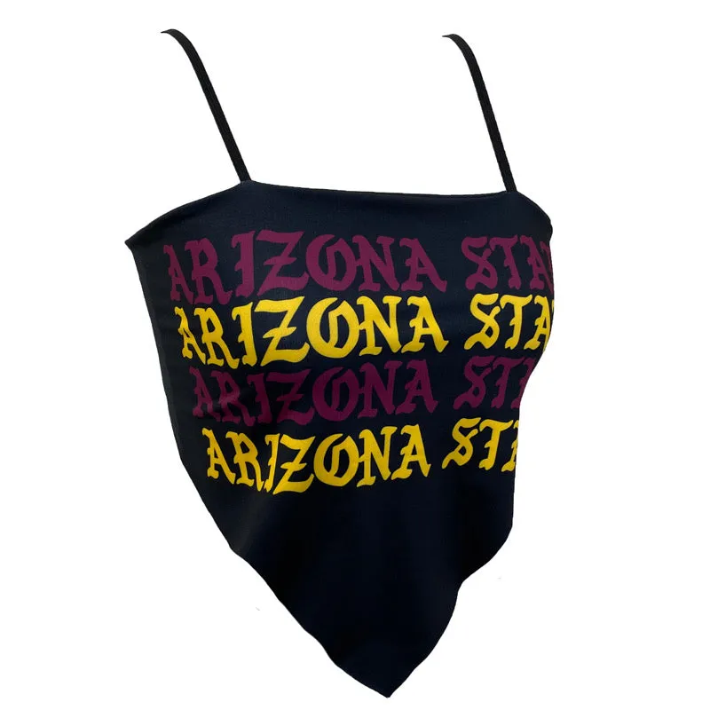 Arizona State ASU Gothic Bandana Top