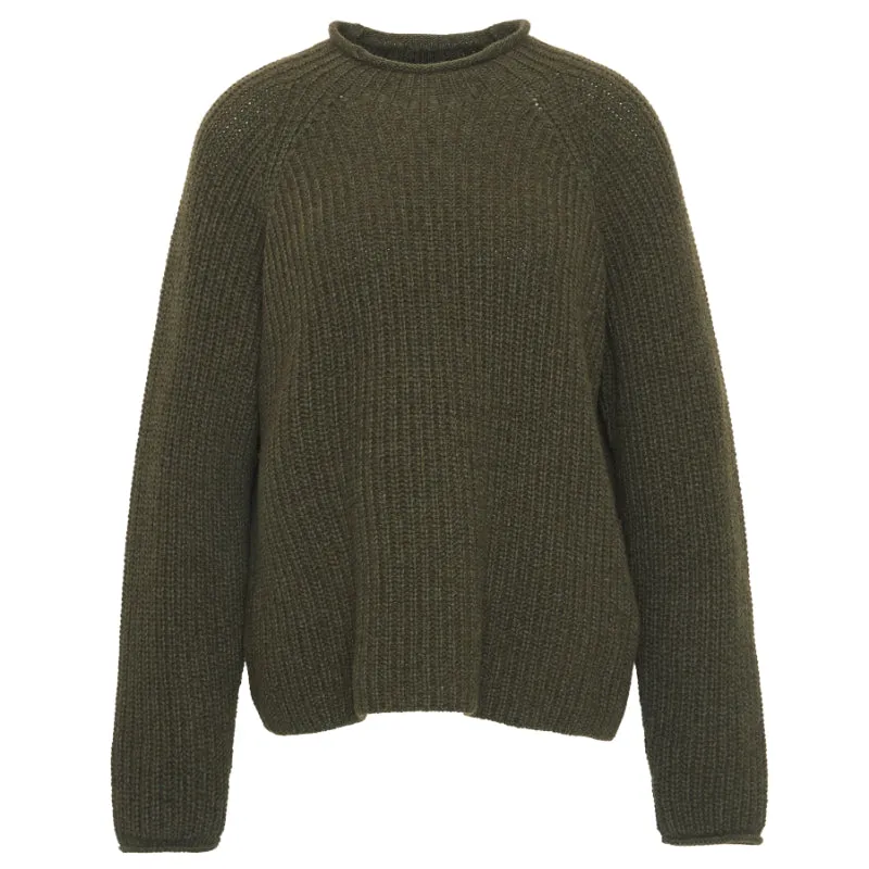 Barbour Willows Knitted Ladies Jumper - Olive