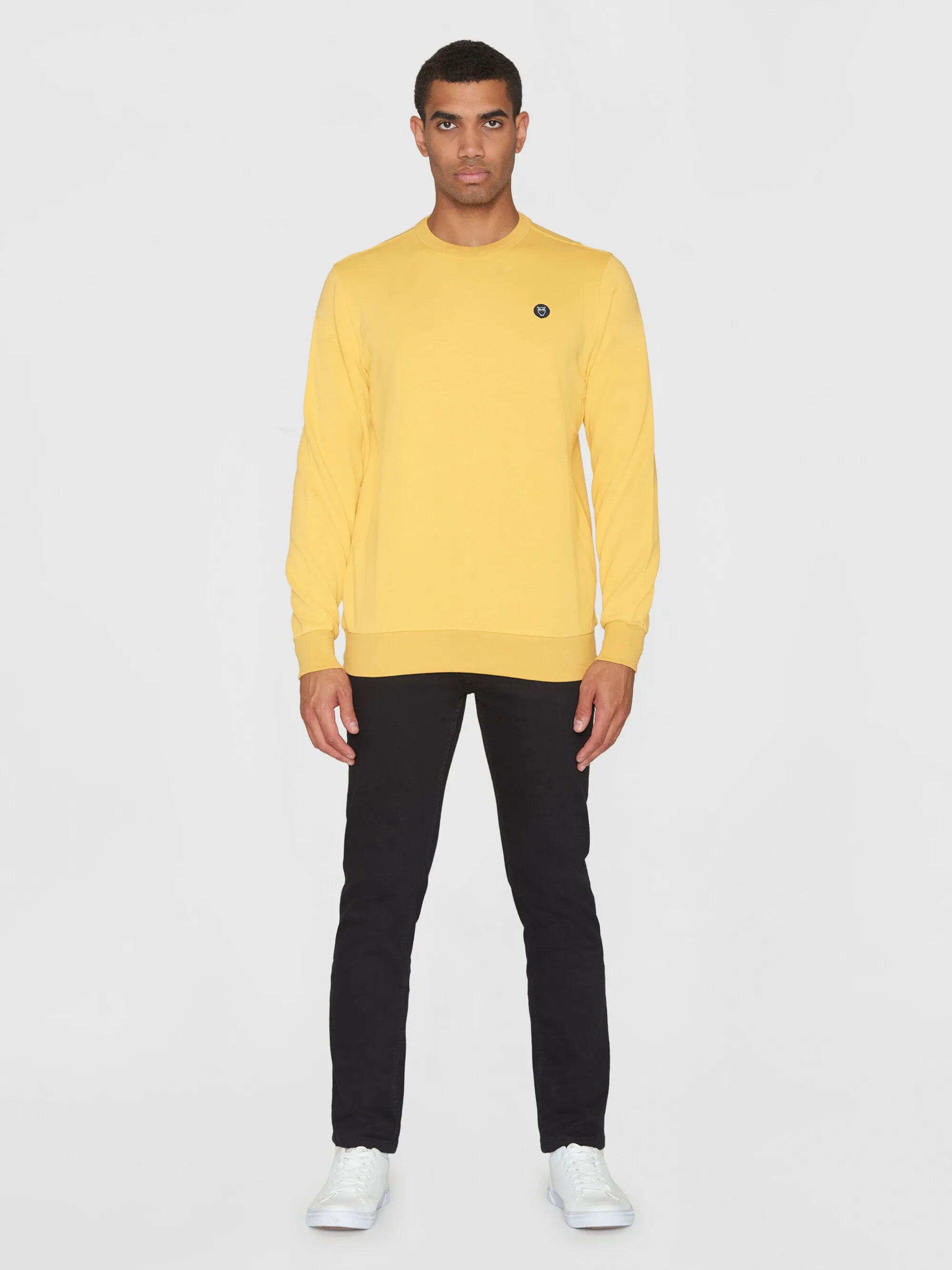 Basic badge sweat - Misted Yellow