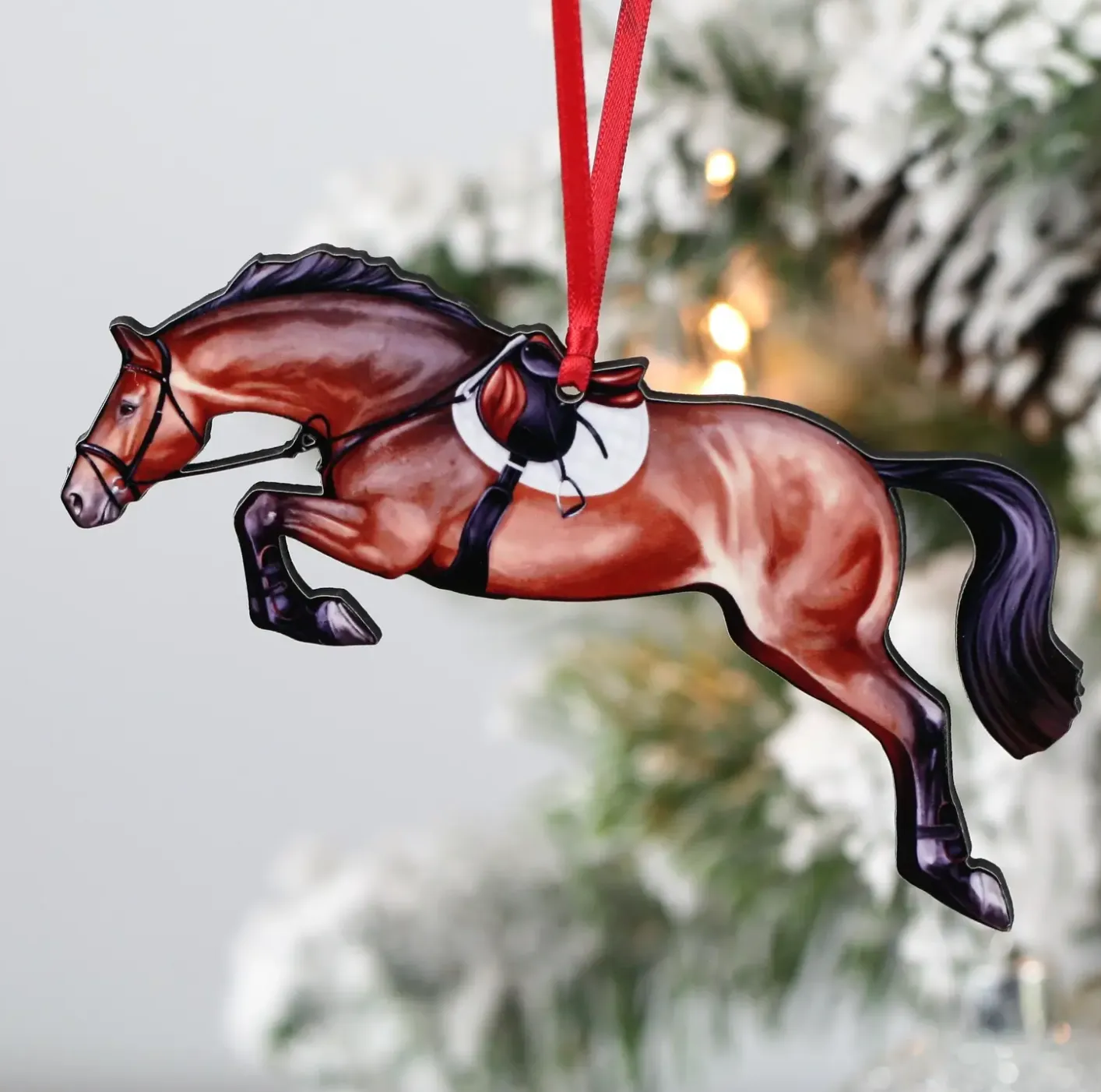 Bay Hunter Jumper Ornament