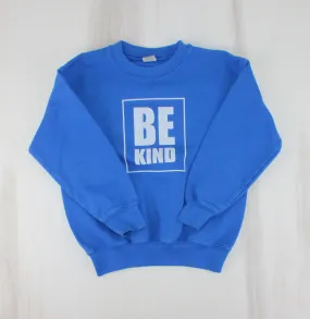 BE KIND BLUE CREWNECK YOUTH XS VGUC