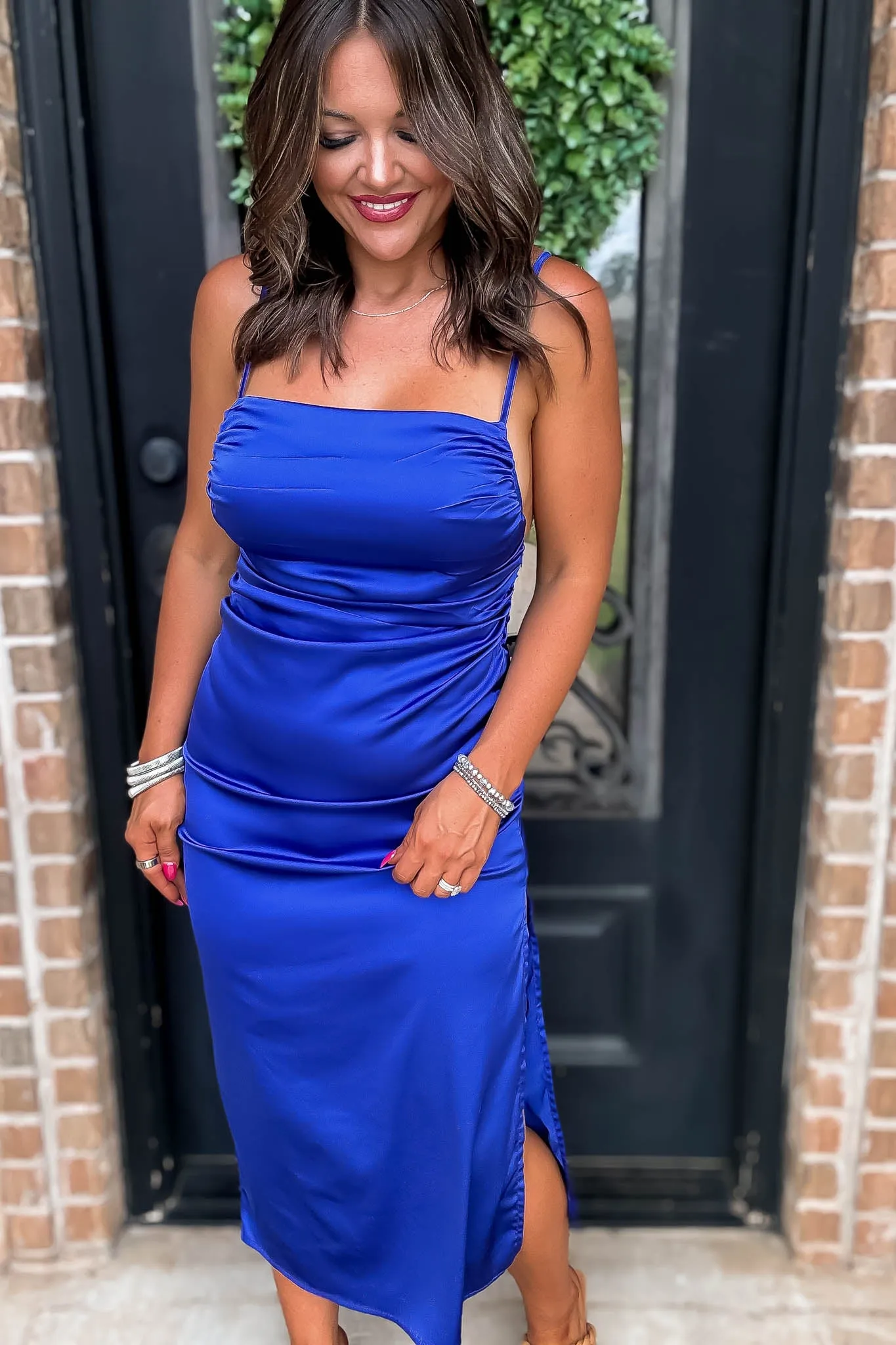 Be Royal Blue Slip Dress