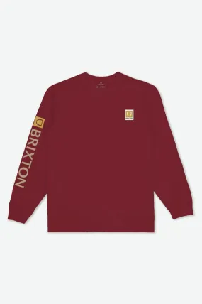 Beta II L/S Tee - Island Berry/Sand Garment Dye