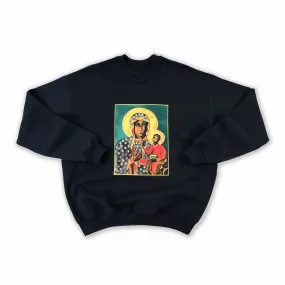 Black Madonna Crewneck - Black