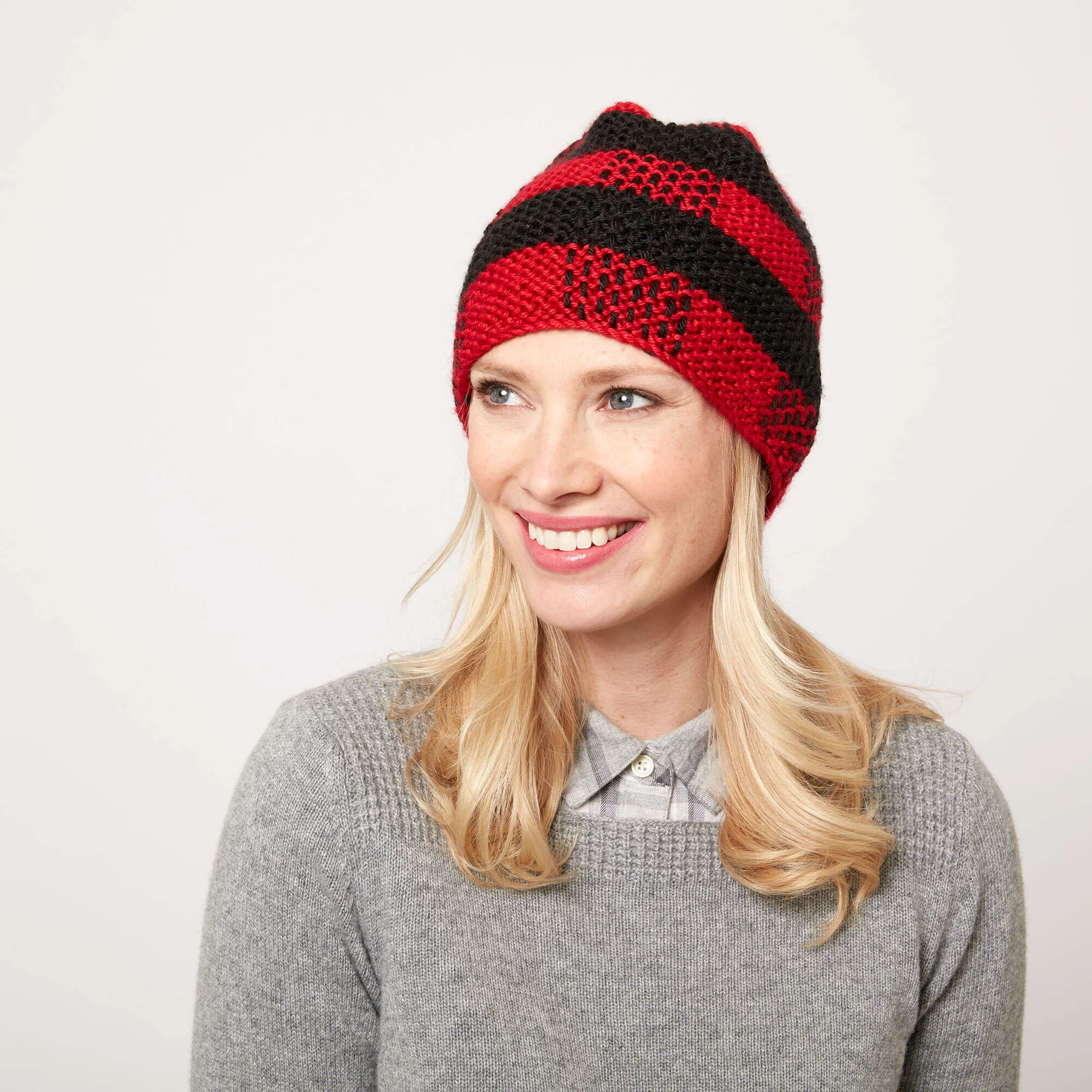 Caron Knit Lumberjack Beanie