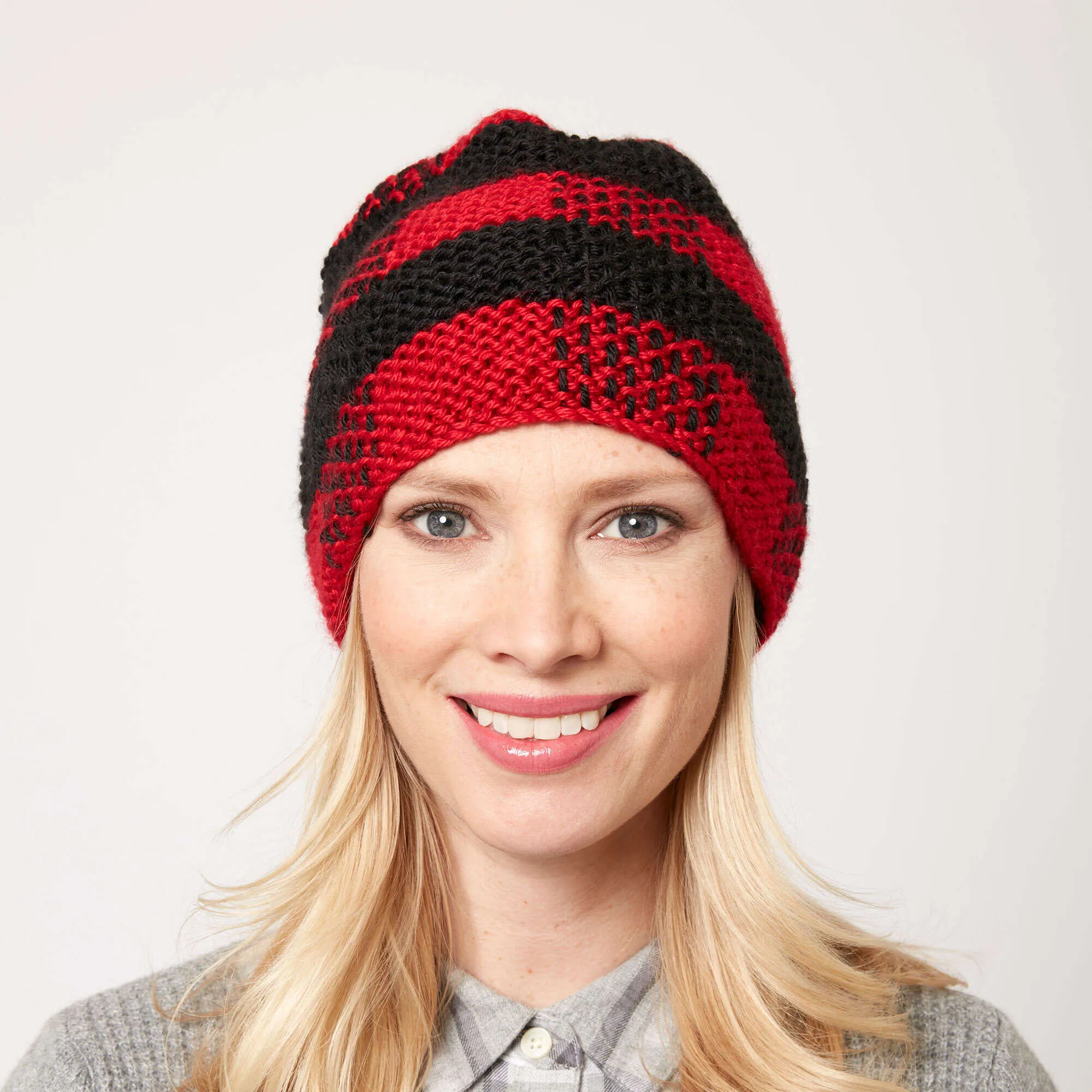 Caron Knit Lumberjack Beanie