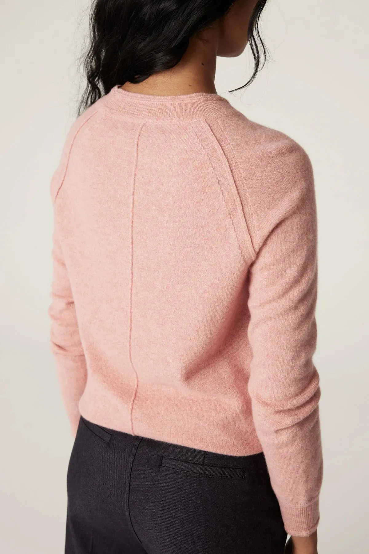 CASHMERE CREW JUMPER | Dusty Pink