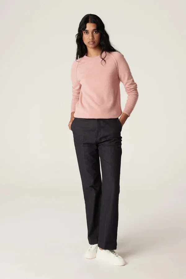 CASHMERE CREW JUMPER | Dusty Pink