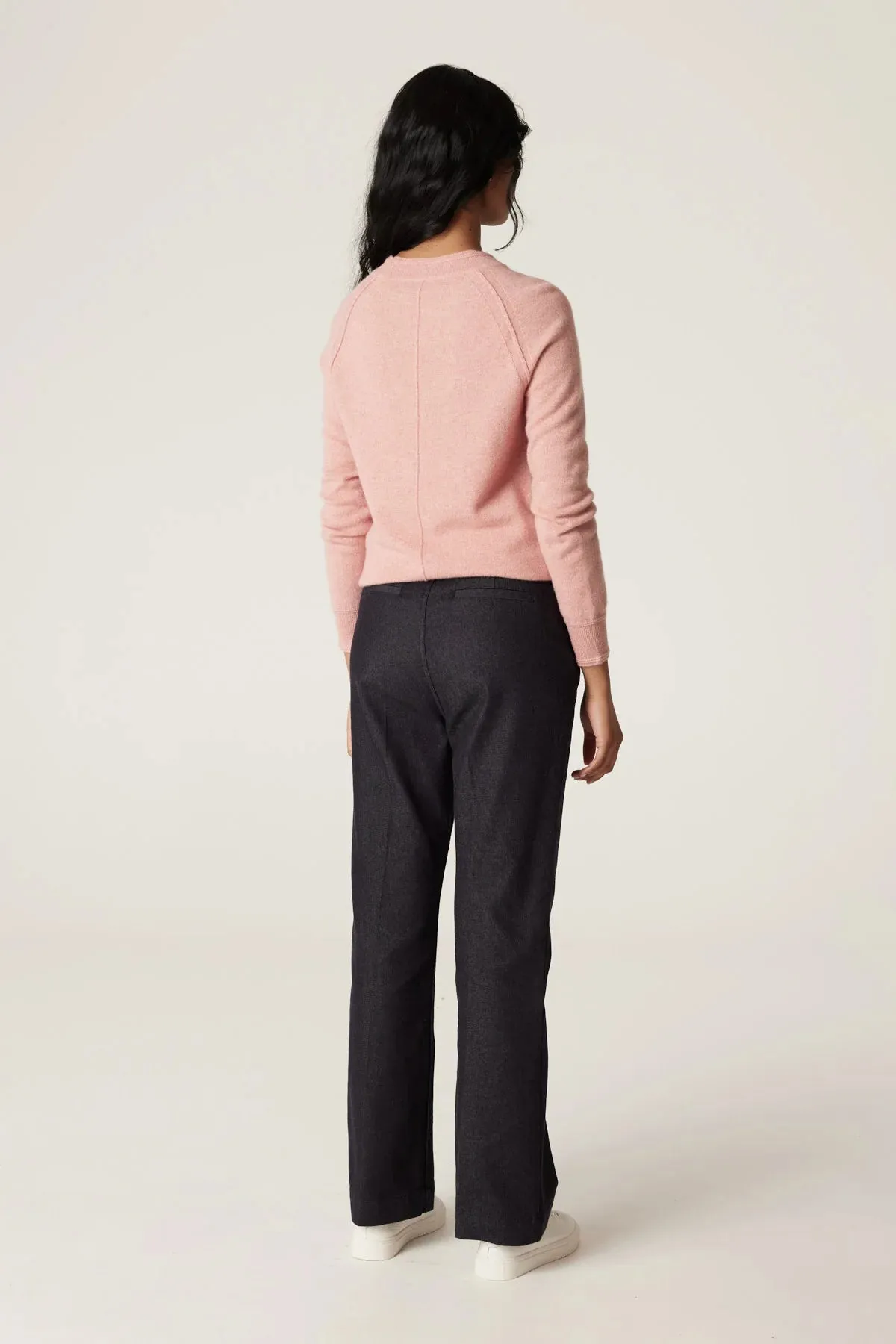 CASHMERE CREW JUMPER | Dusty Pink