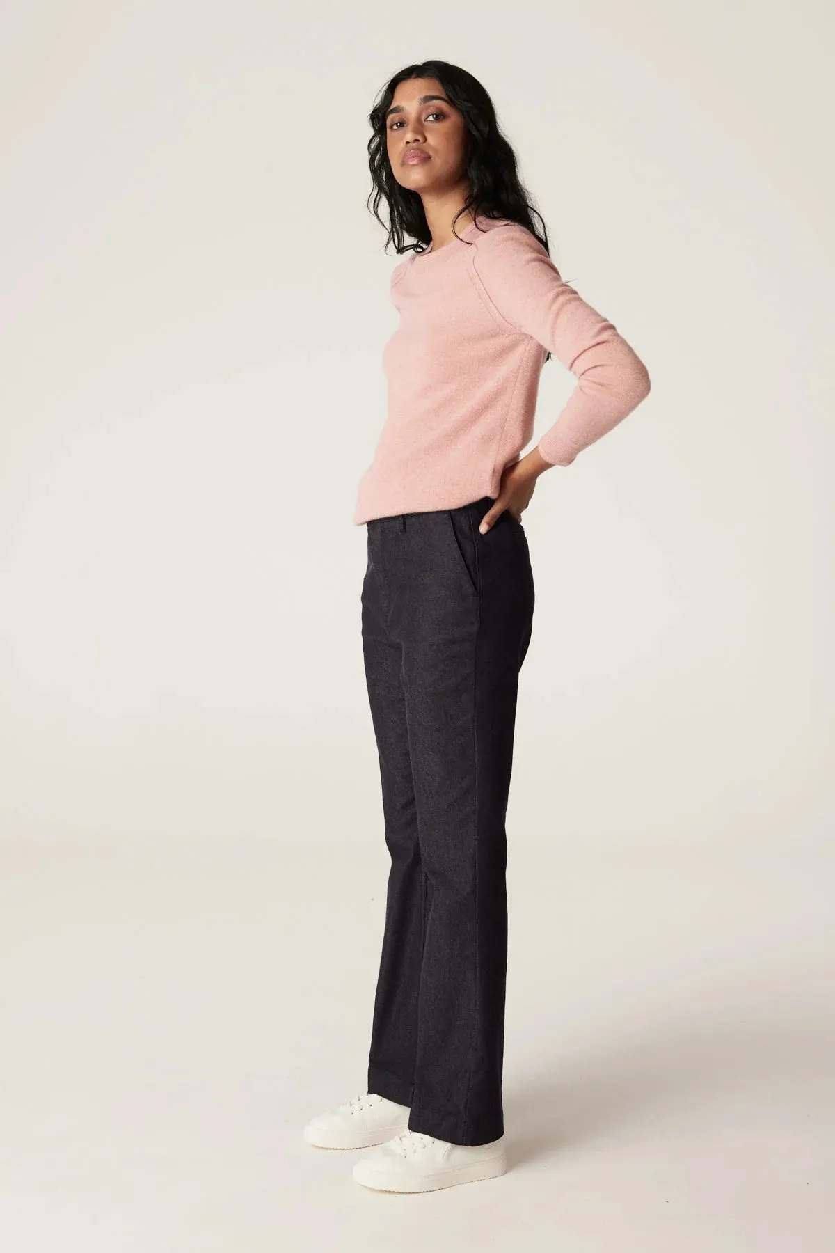 CASHMERE CREW JUMPER | Dusty Pink