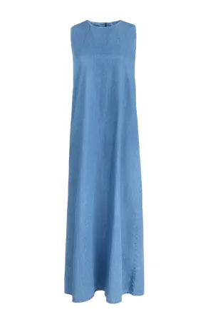 CHAMBRAY MAXI LENGTH DRESS