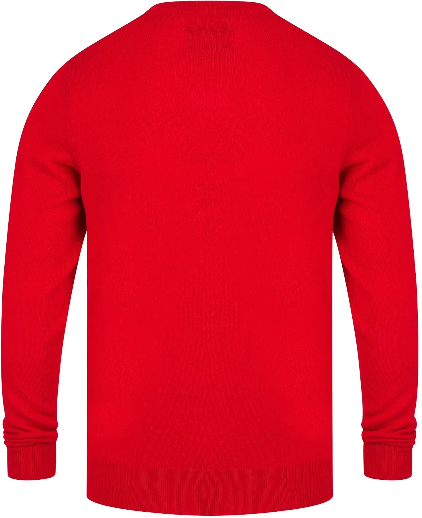 Christmas Hands Up Mens Christmas Jumper - Red