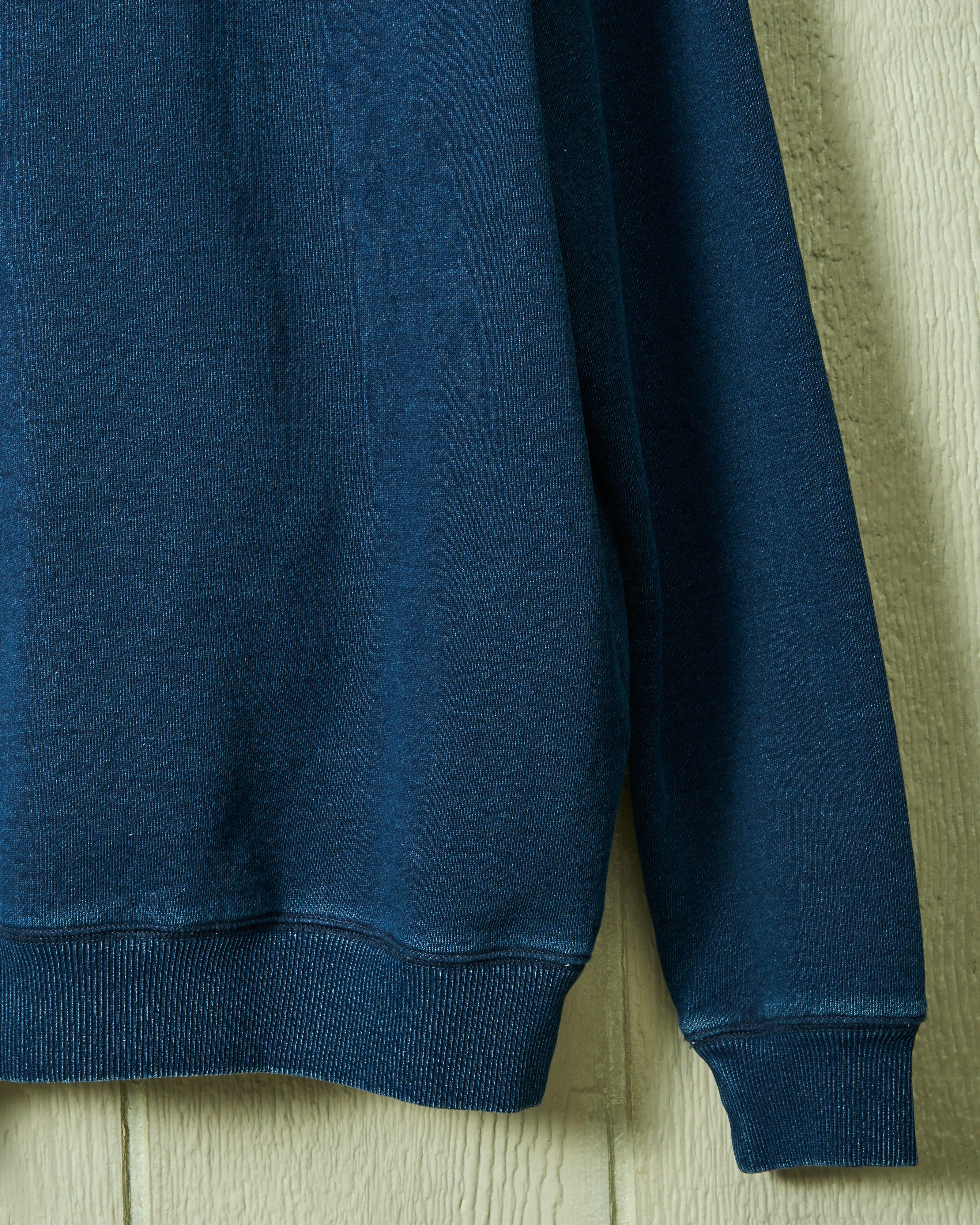 Contender Crewneck in Dark Wash Indigo Loopback Terry