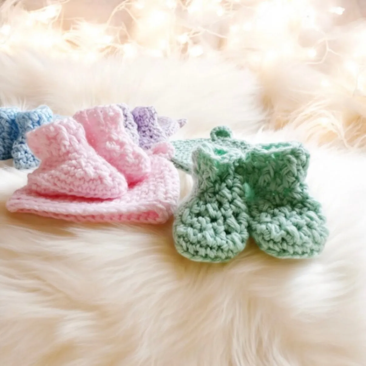 Crochet baby bear beanie and booties | baby gift set | newborn gift