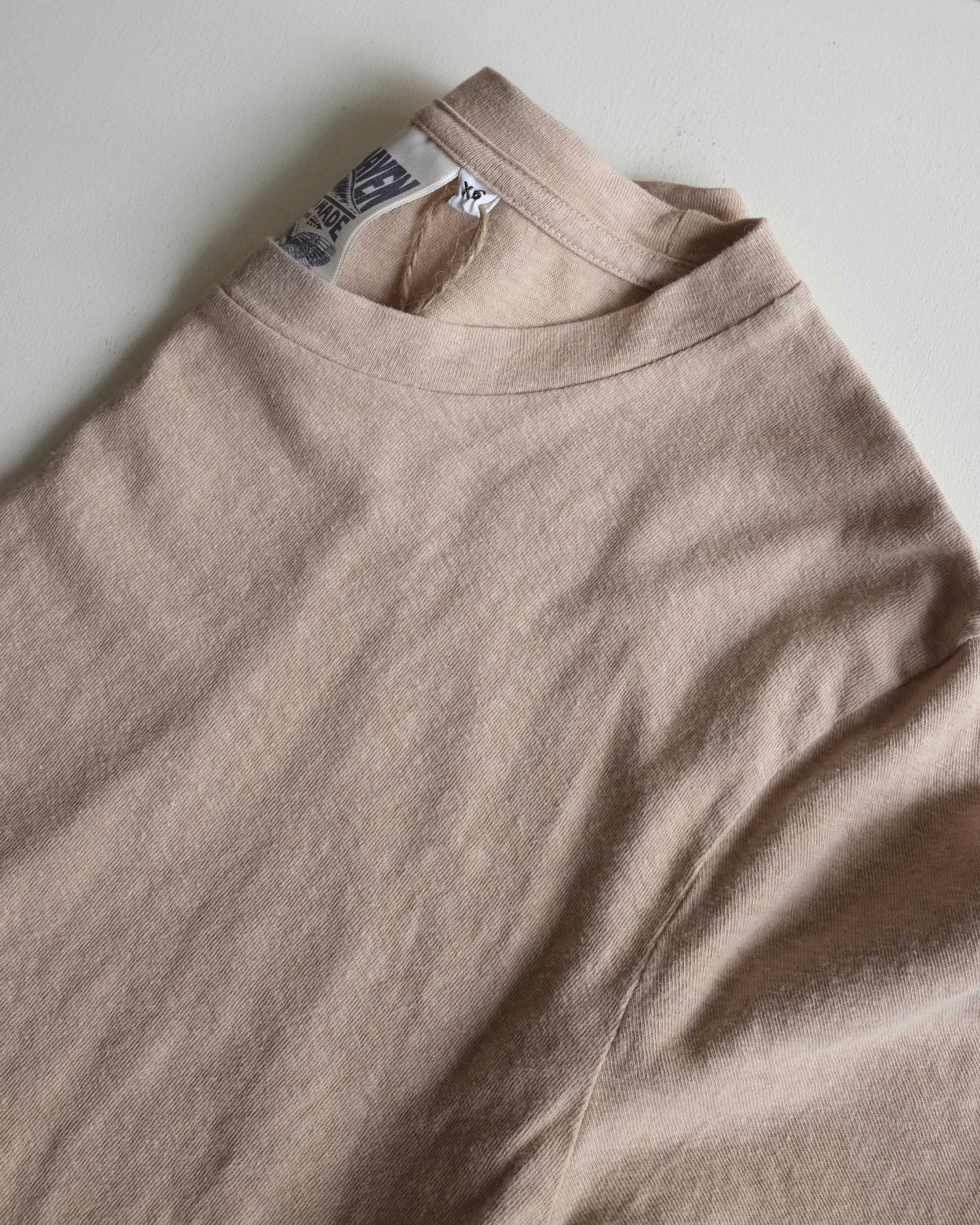 Cropped Silverlake Tee, Oat Milk