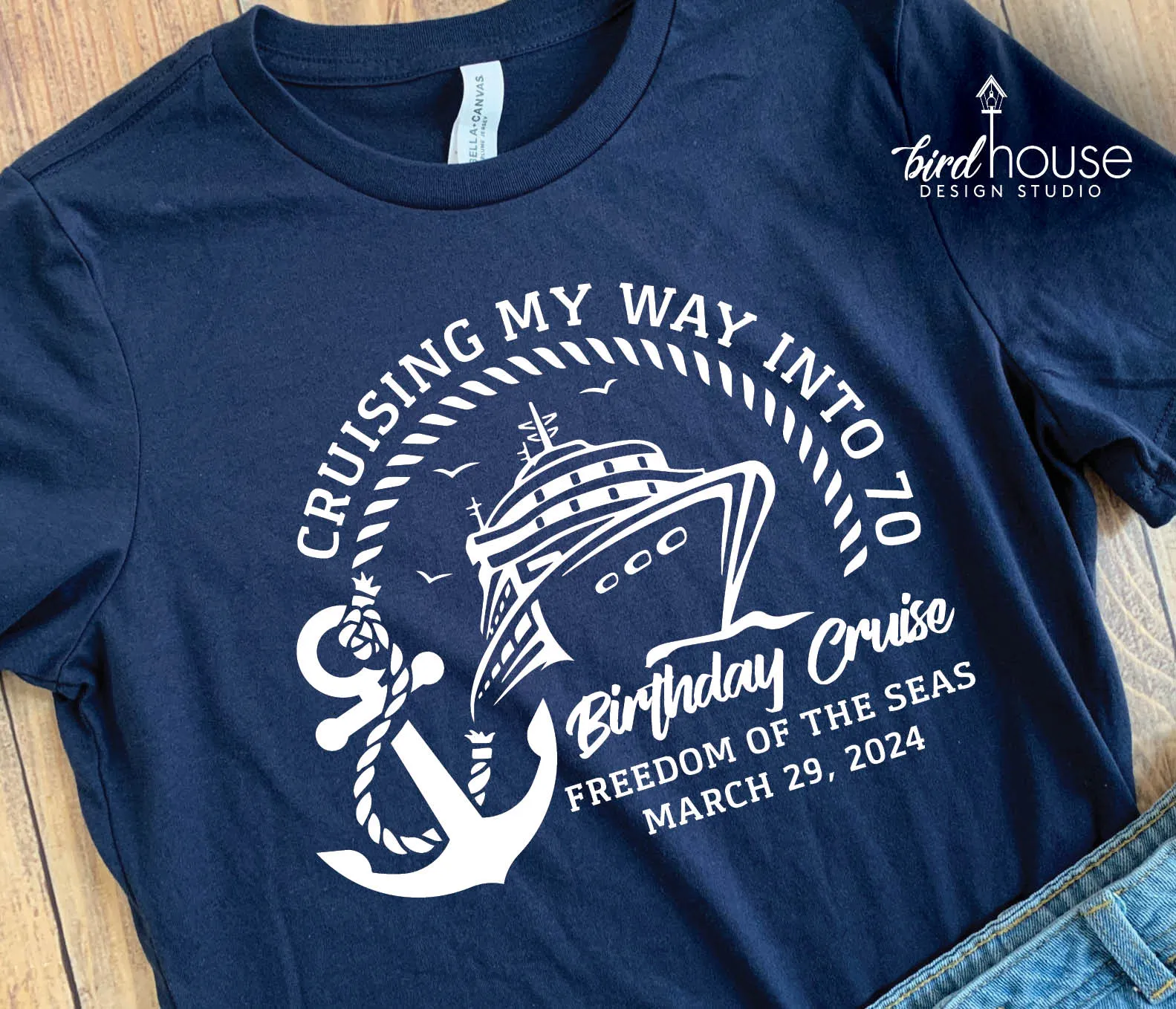 Cruising my way into Birthday Crew Personalized Cruise Shirts