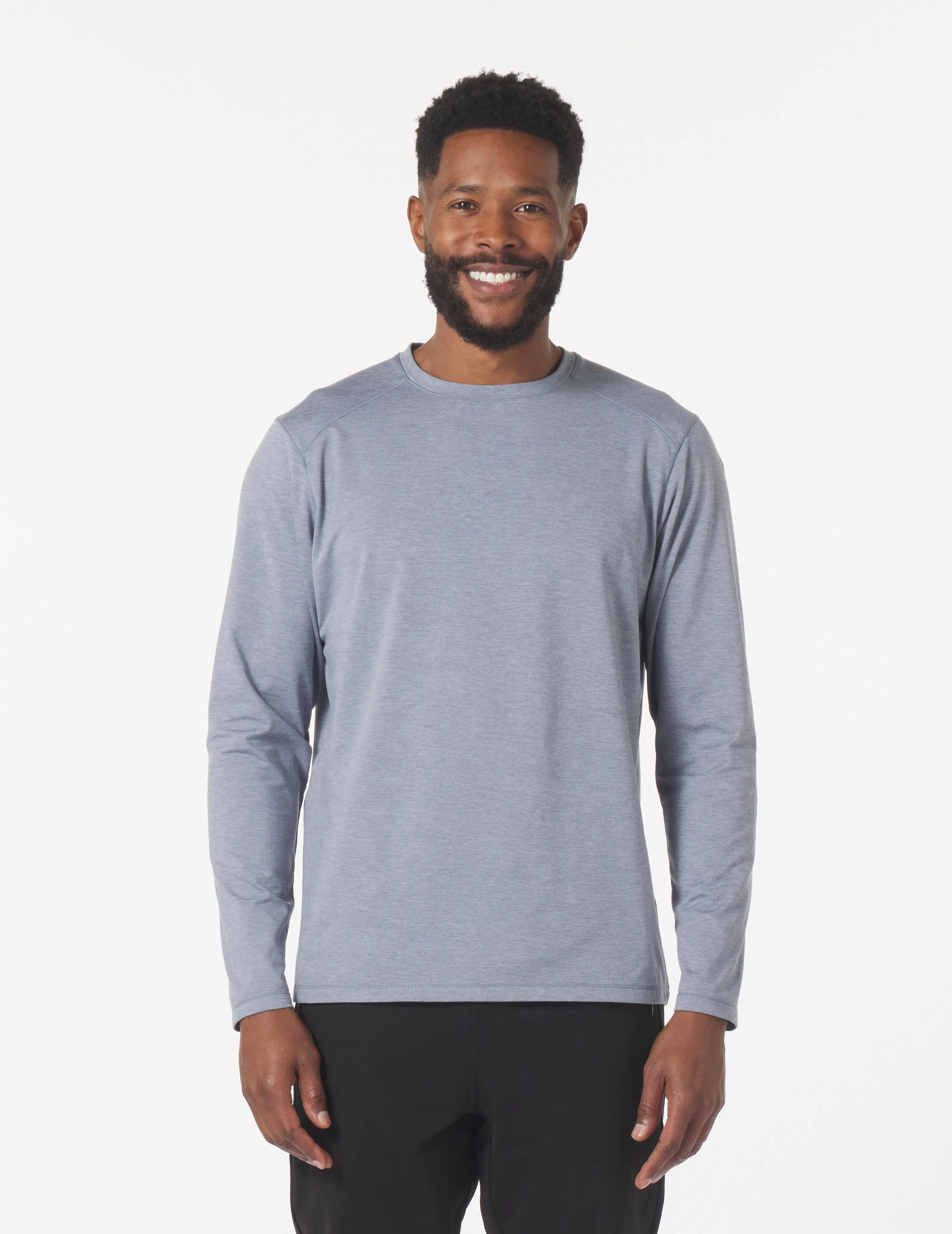 Dash Crew Neck: Greystone Marble