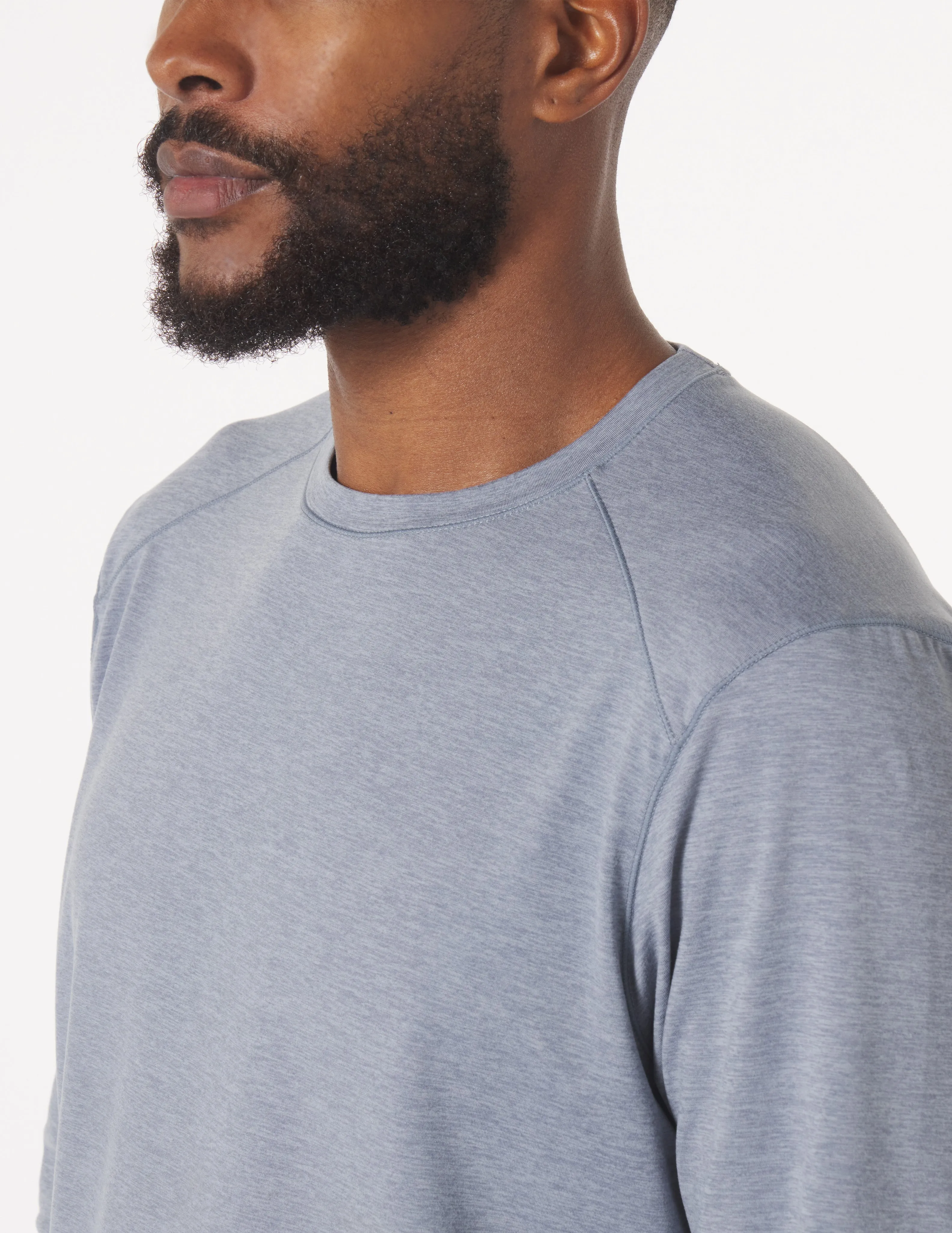 Dash Crew Neck: Greystone Marble