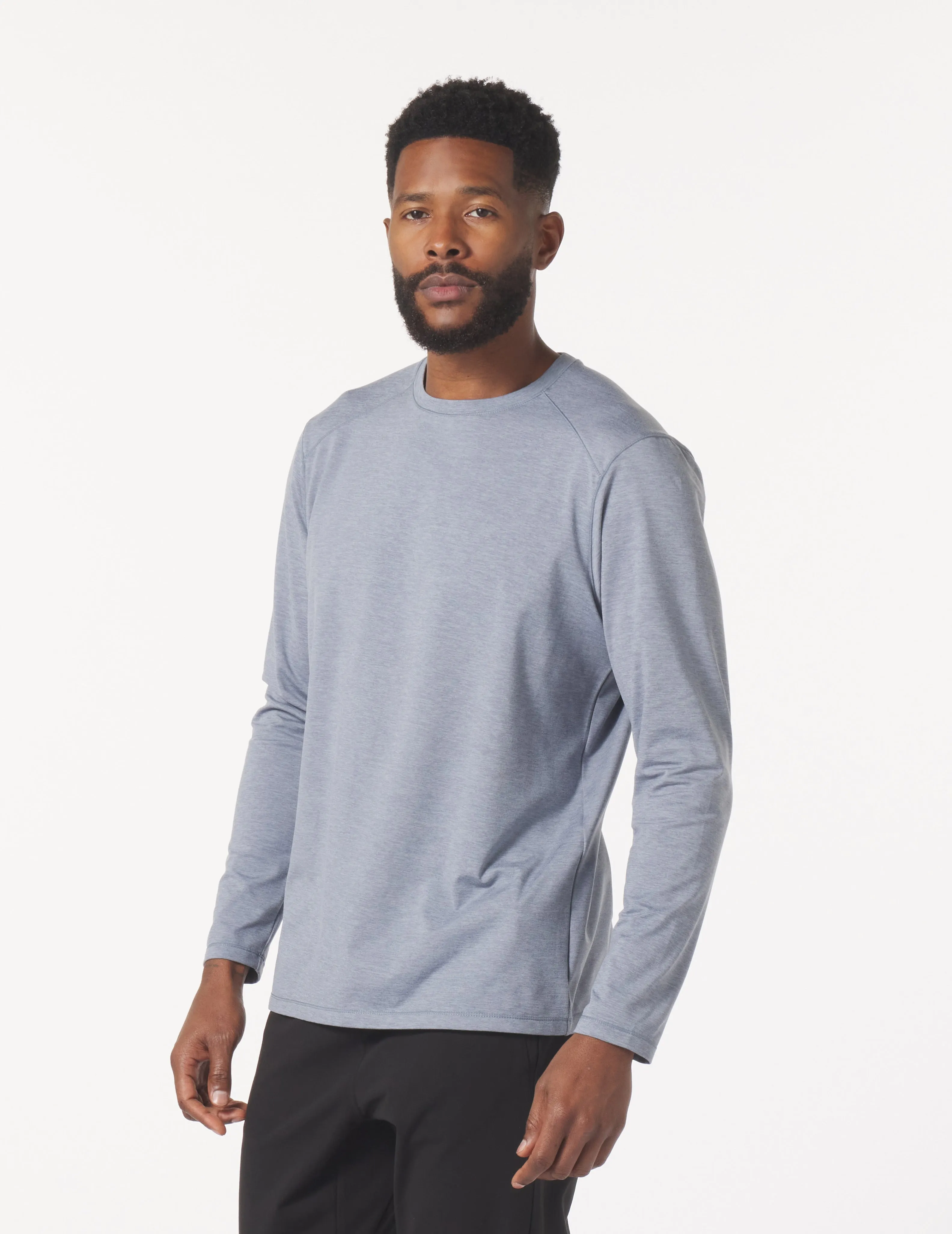 Dash Crew Neck: Greystone Marble