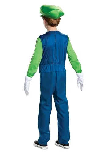 Disguise Nintendo Luigi Deluxe Boys' Costume,Green, L (10-12)