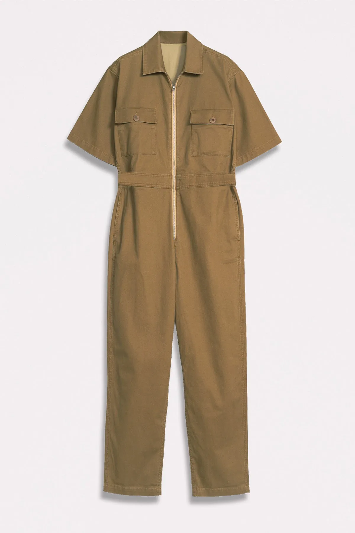 DSTLD Women's Utility Jumpsuit in Ermine