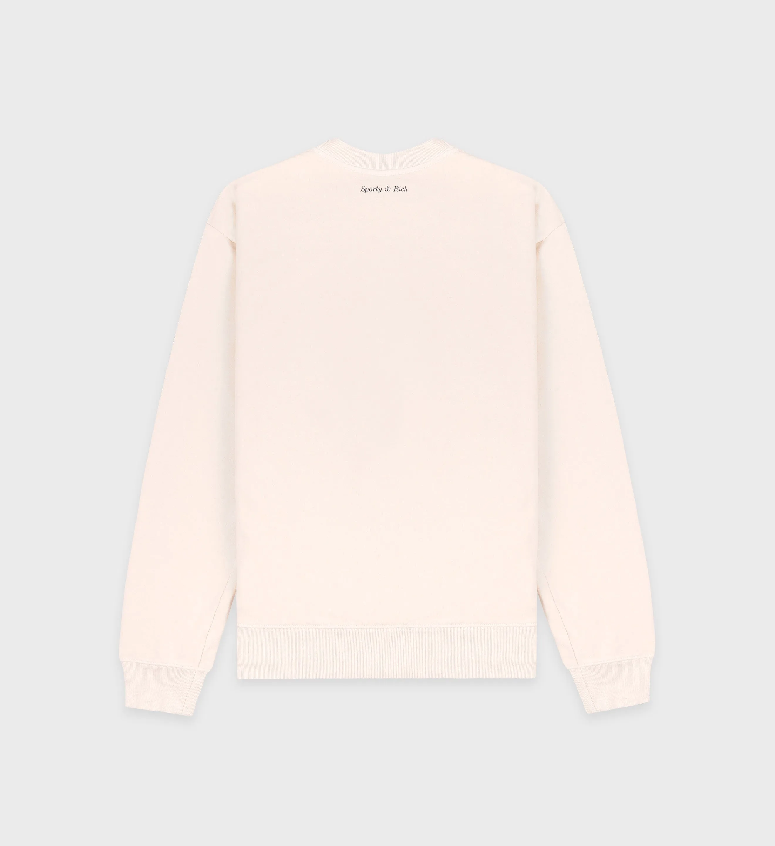 Eden Crest Crewneck - Cream/Navy