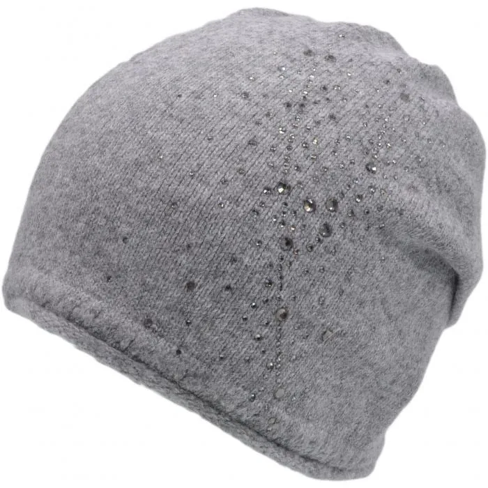 Embellished Cashmere Blend Beanie