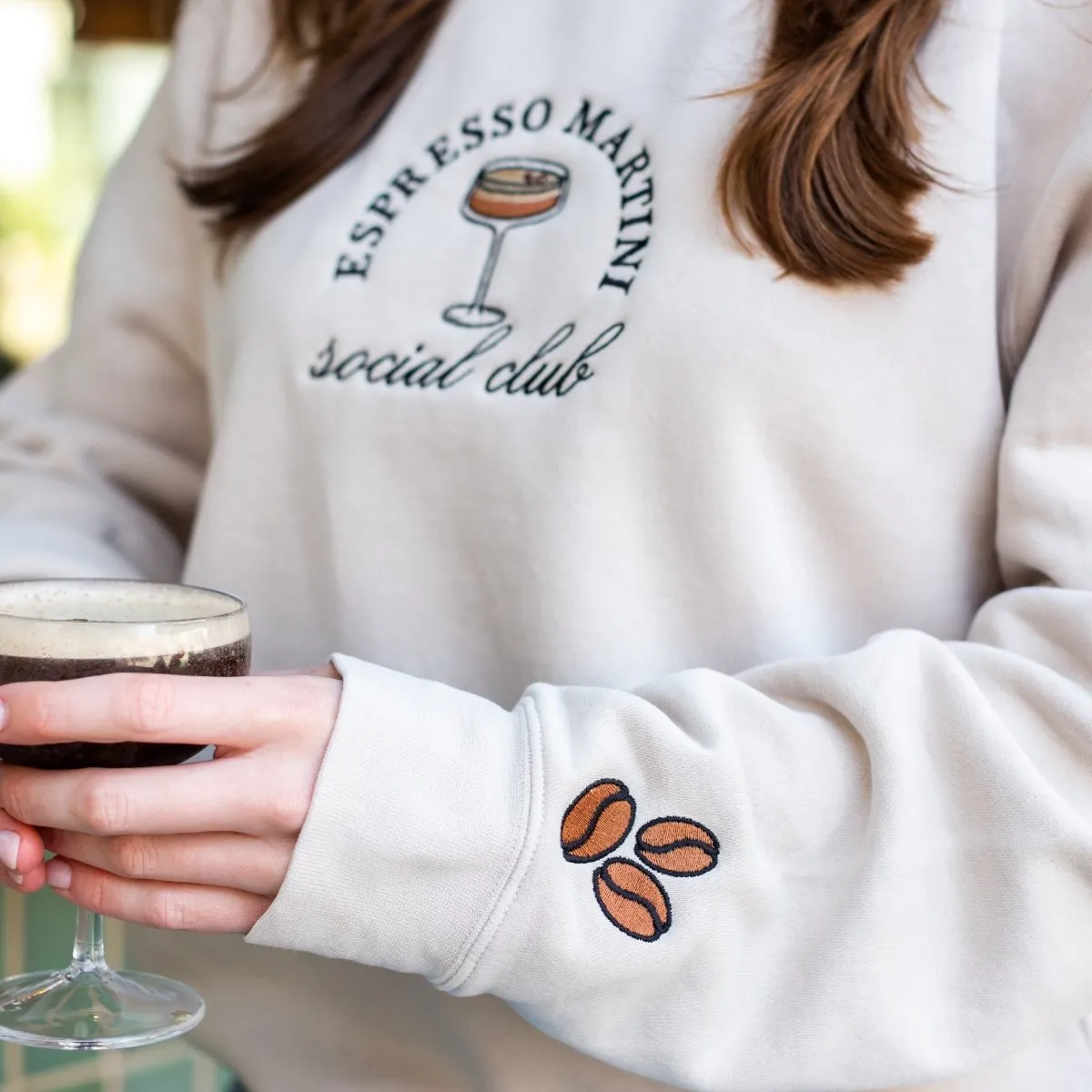 'Espresso Martini Social Club' Crewneck Sweatshirt