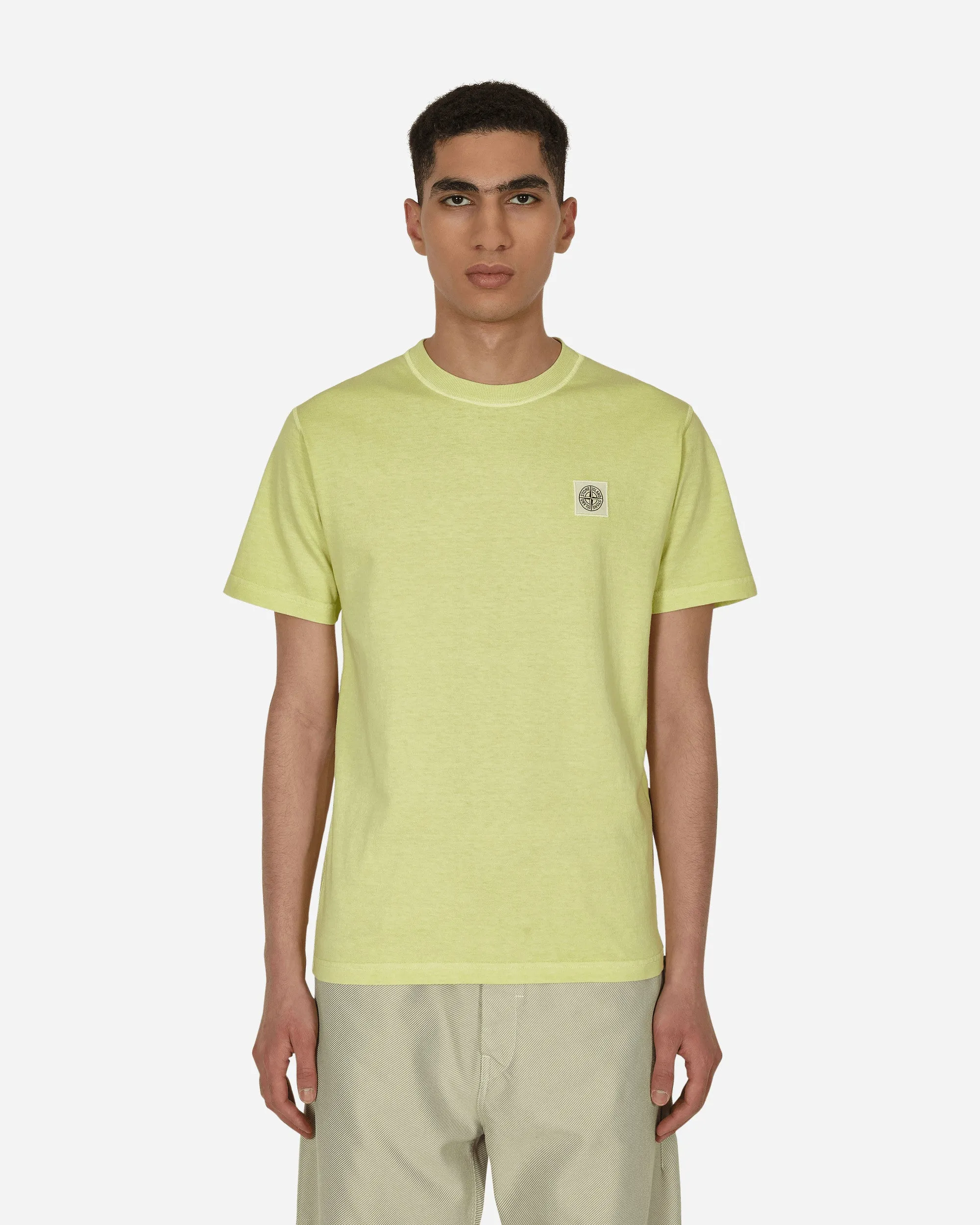 'FISSATO' Treatment Logo T-Shirt Yellow