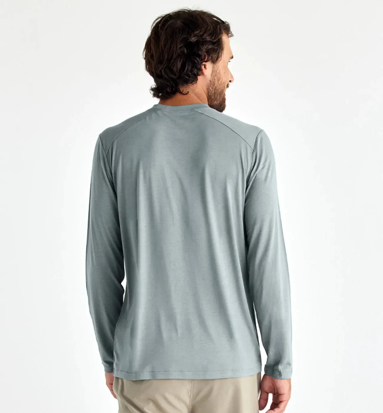 Free Fly Men's Bamboo Lightweight Long Sleeve in Slate