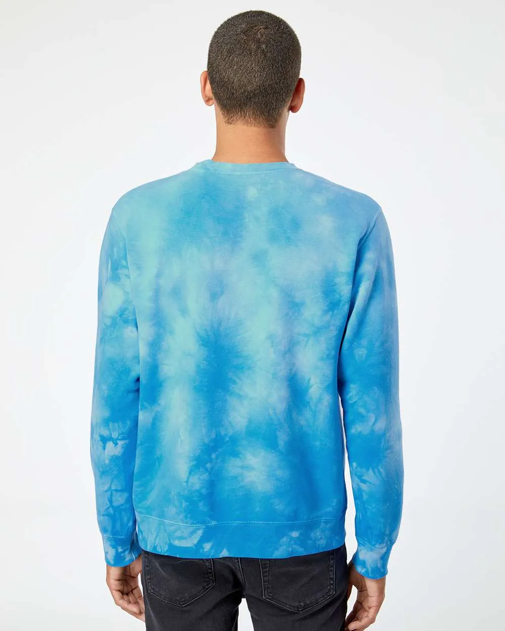 Independent Trading Co. Midweight Tie-Dyed Crewneck Sweatshirt PRM3500TD