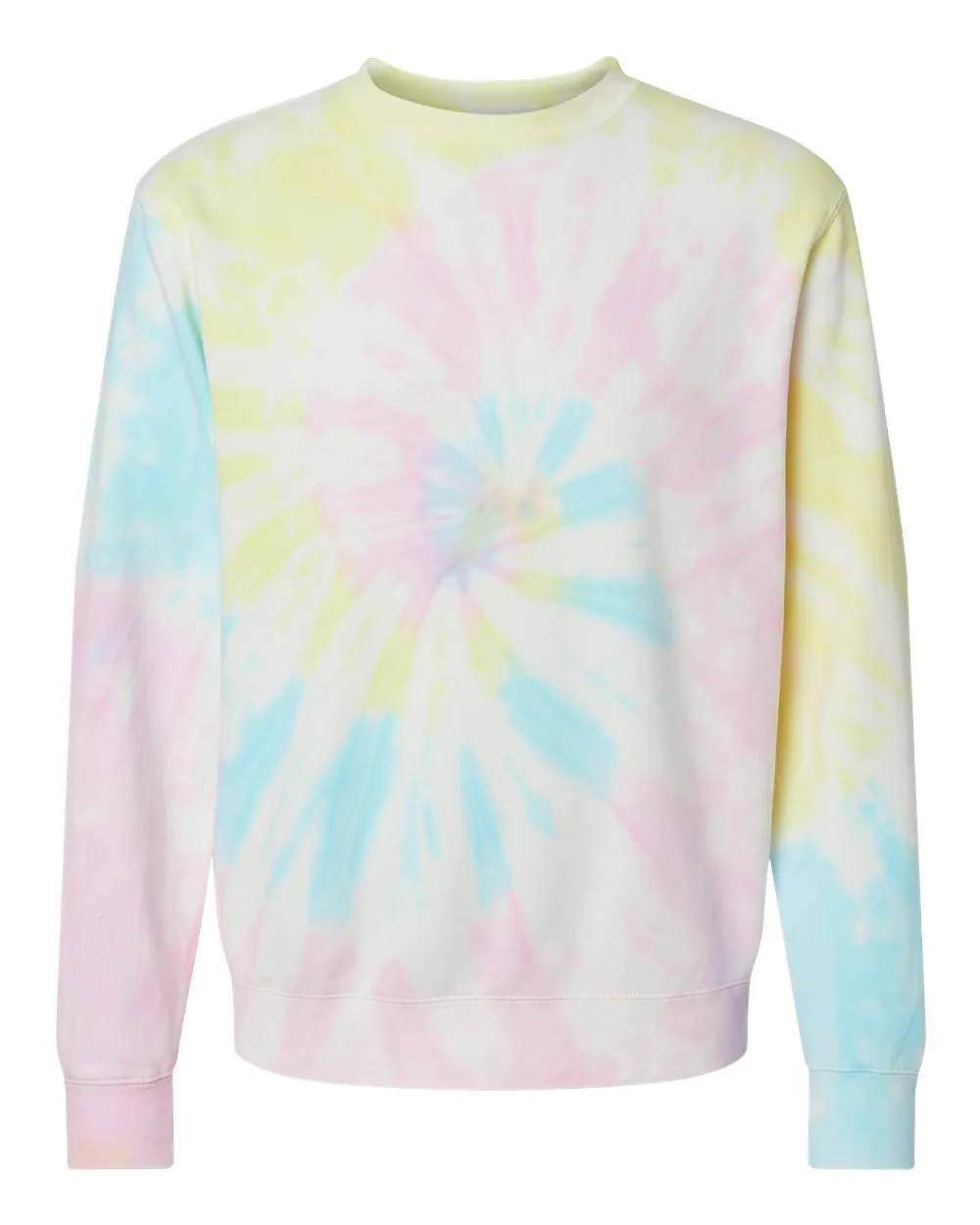 Independent Trading Co. Midweight Tie-Dyed Crewneck Sweatshirt PRM3500TD