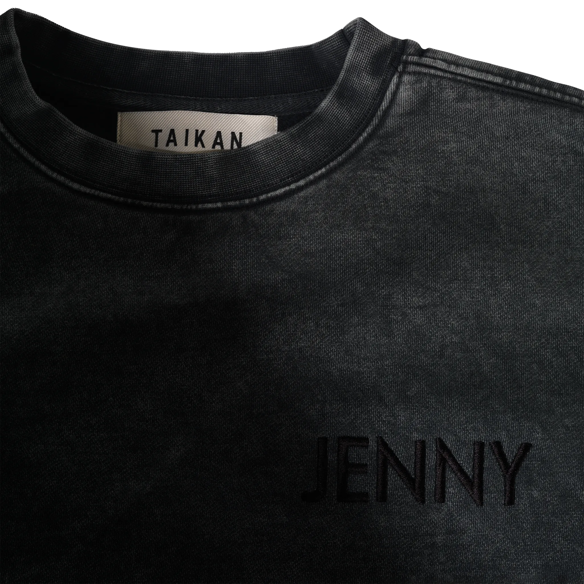 JENNY X TAIKAN CREWNECK VINTAGE BLACK