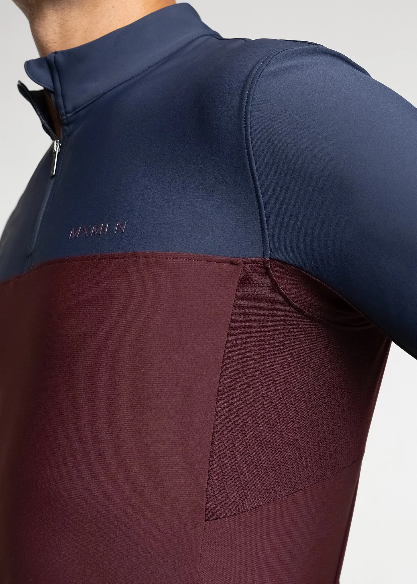 Kent Base Layer (Navy/Burgundy)