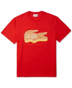 Lacoste Men's Short Sleeve Crewneck Logo Graphic T-Shirt