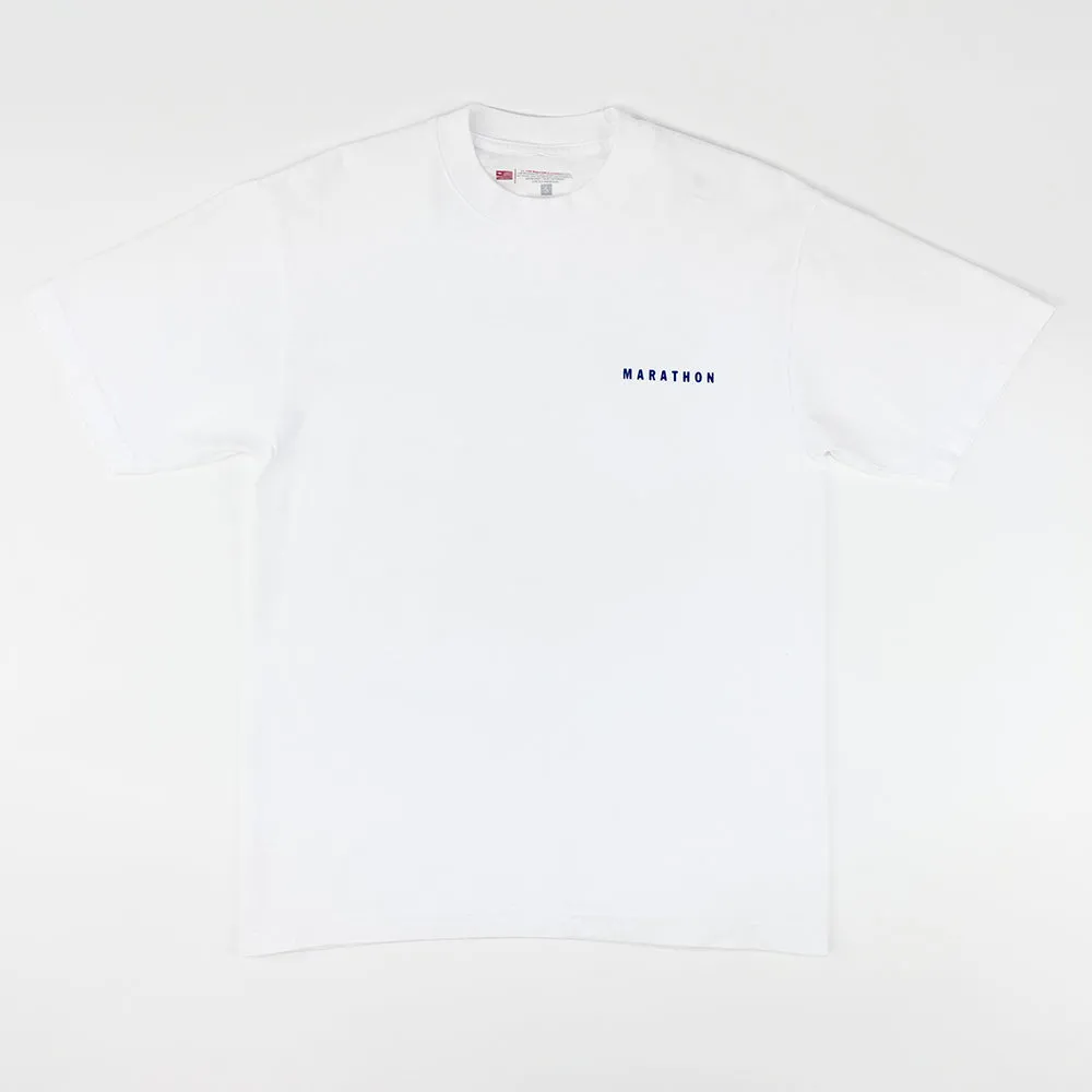 Marathon Signature Classic T-Shirt - White/Black