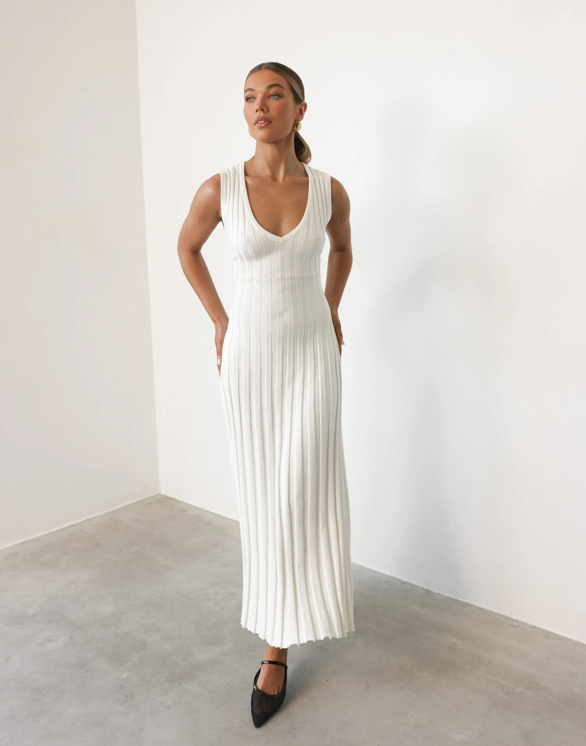 Mariposa Maxi Dress (Oat)