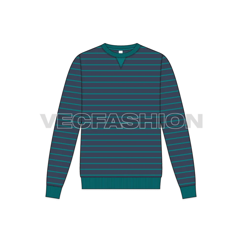 Men's Striped Sweatshirt