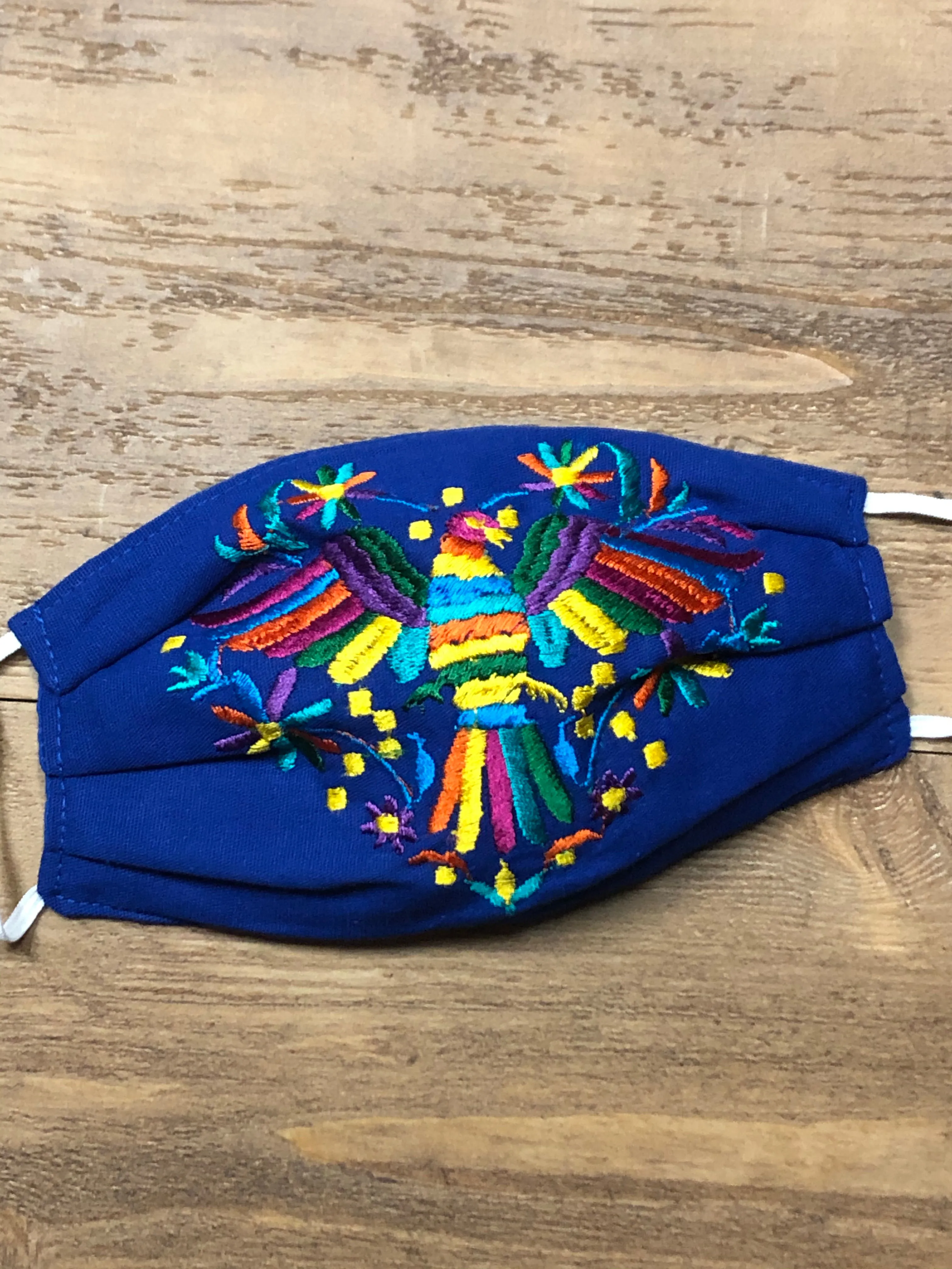 Mexican Embroidered Corazon Otomi Face Mask