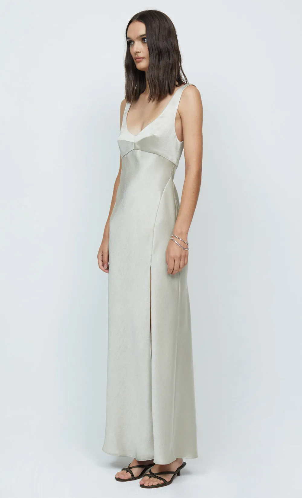 NADIA V MAXI DRESS - ECRU