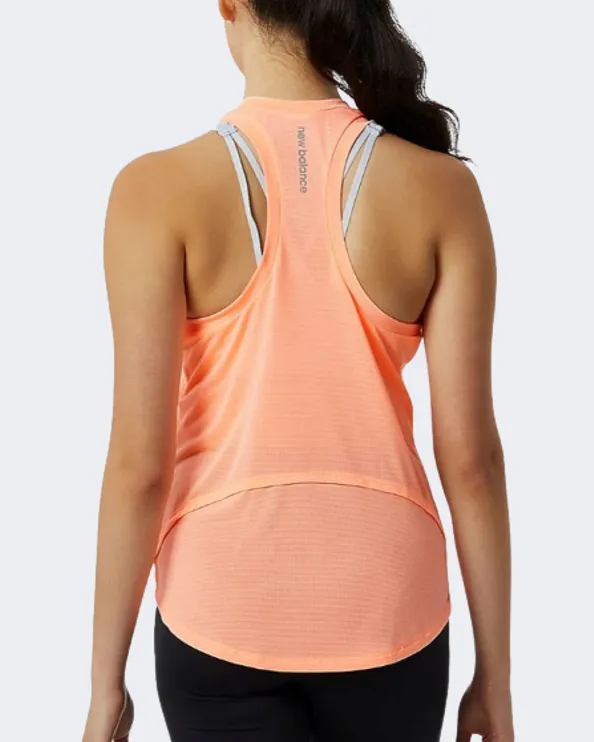 New Balance Accelerate Women Running Tank Orange Wt23220-Ldf