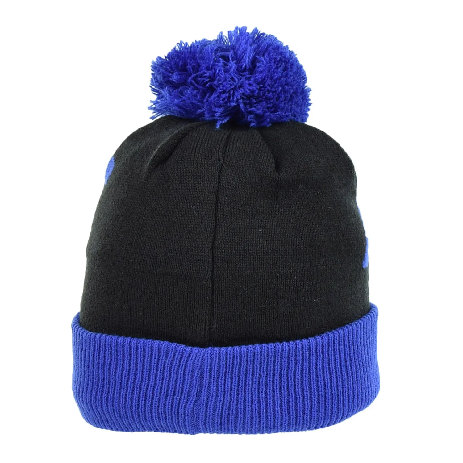 New Era New York Knicks Confident Cuffed Knit Men's Beanie with Pom Black-Blue