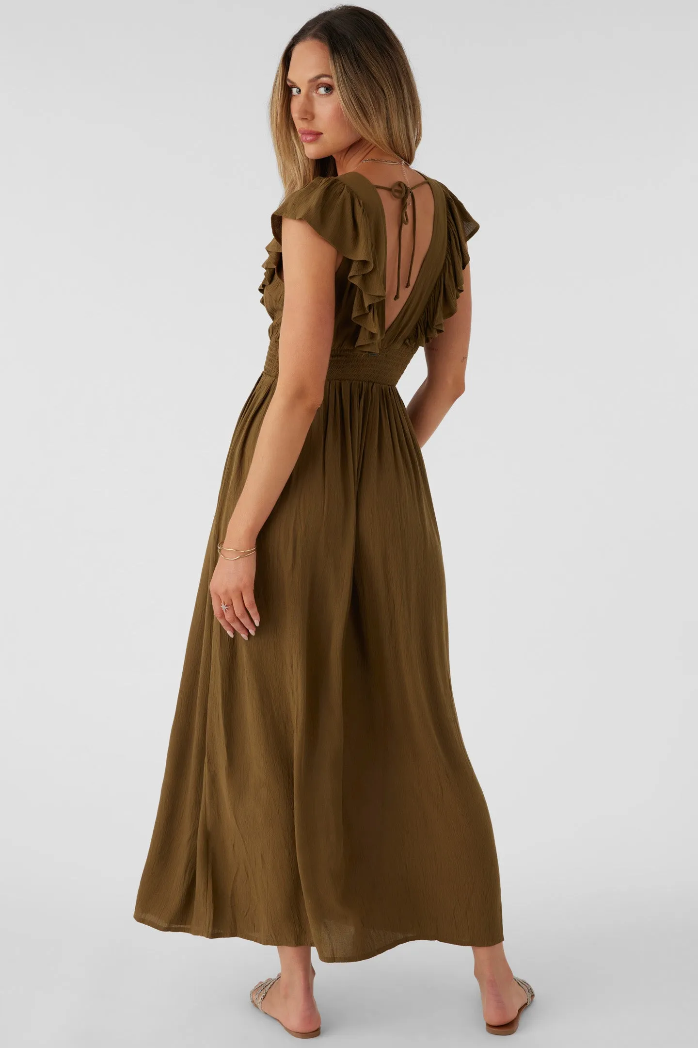 NOLEE SOLID MAXI DRESS